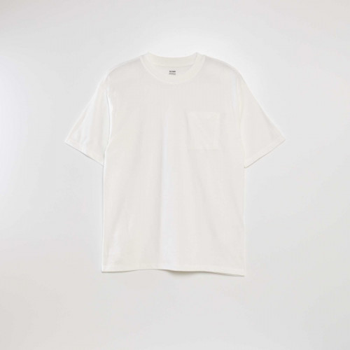 Tee-shirt uni coupe large - Blanc