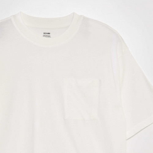 Tee-shirt uni coupe large - Blanc