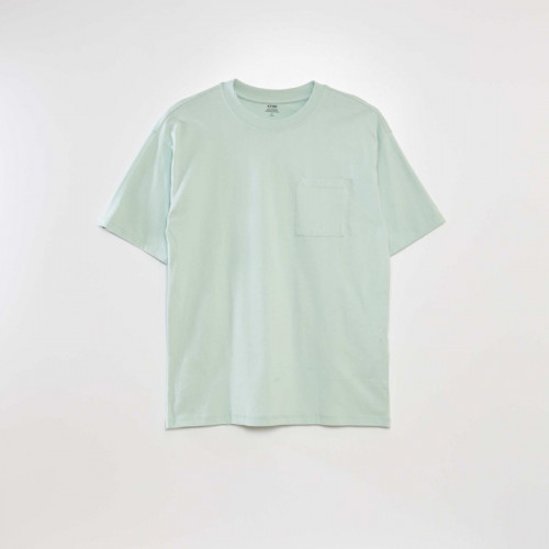 Tee-shirt uni coupe large - Bleu