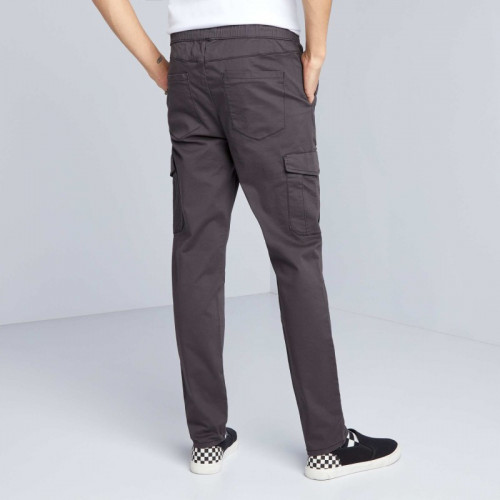 Pantalon slim multipoches - Noir