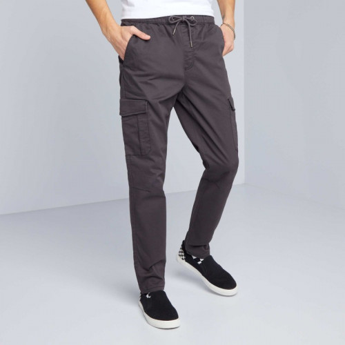 Pantalon slim multipoches - Noir