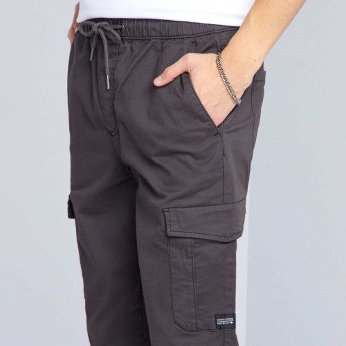 Pantalon slim multipoches - Noir