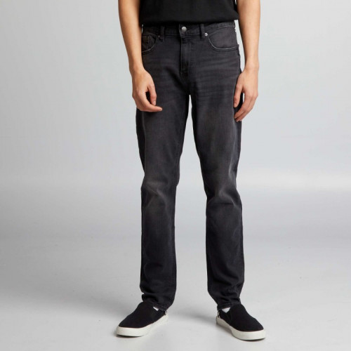 Pantalon denim slim à 5 poches - Noir