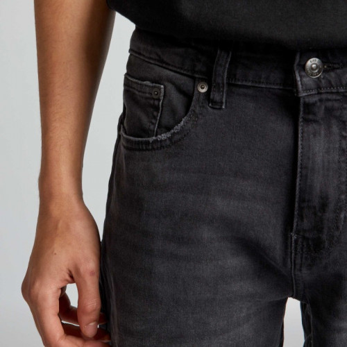 Pantalon denim slim à 5 poches - Noir