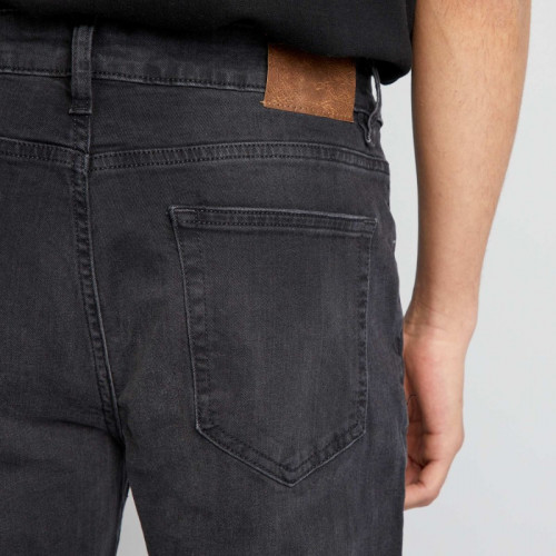 Pantalon denim slim à 5 poches - Noir