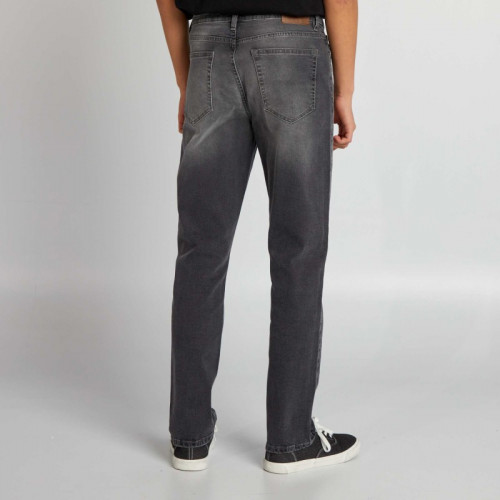 Pantalon denim slim à 5 poches - Gris