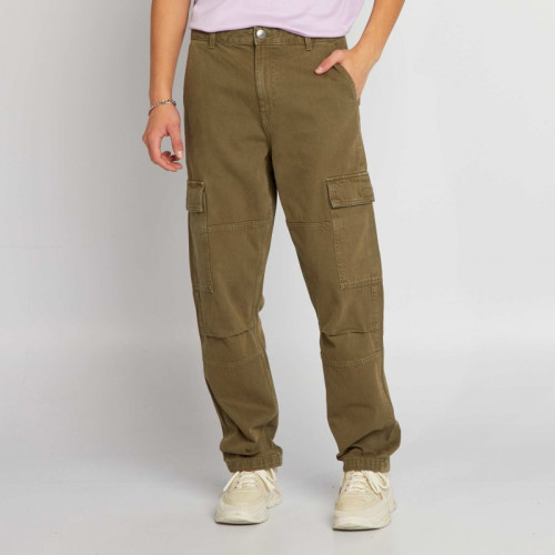 Pantalon multipoches - Vert