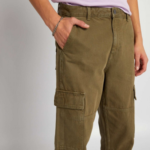 Pantalon multipoches - Vert