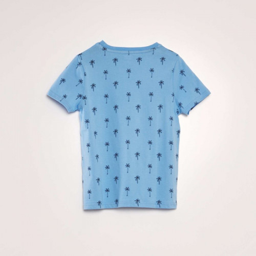 T-shirt imprimé - Bleu palm