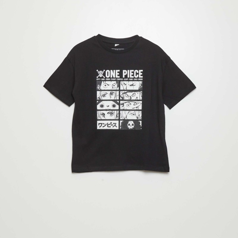 T-shirt 'One Piece' - Noir