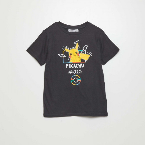 T-shirt 'Pikachu' 'Pokémon' - Gris foncé