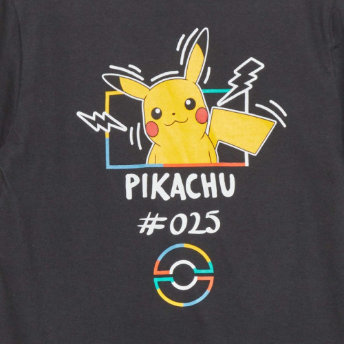 T-shirt 'Pikachu' 'Pokémon' - Gris foncé