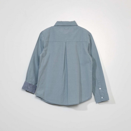 Chemise légère + nœud papillon - Bleu