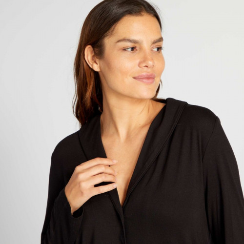 Haut de pyjama long - Noir