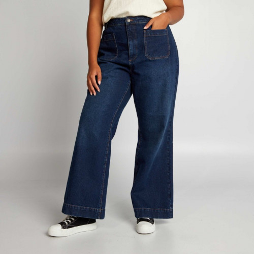 Jean flare à taille haute - Rince