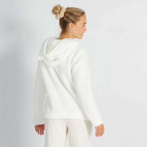 Sweat en polaire - Blanc