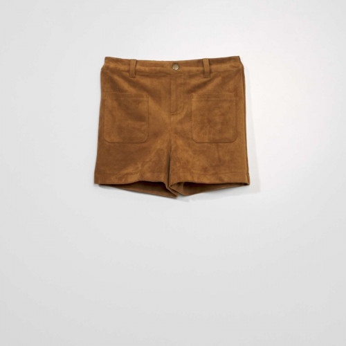 Short en daim - Beige