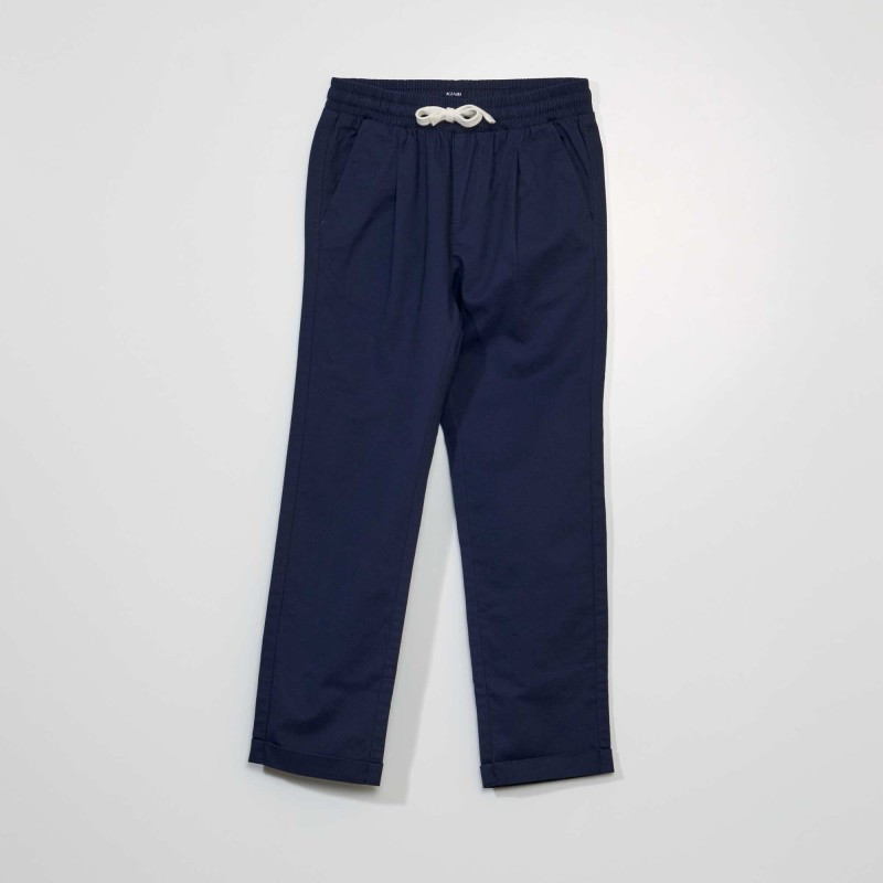 Pantalon jogger en twill - Marine