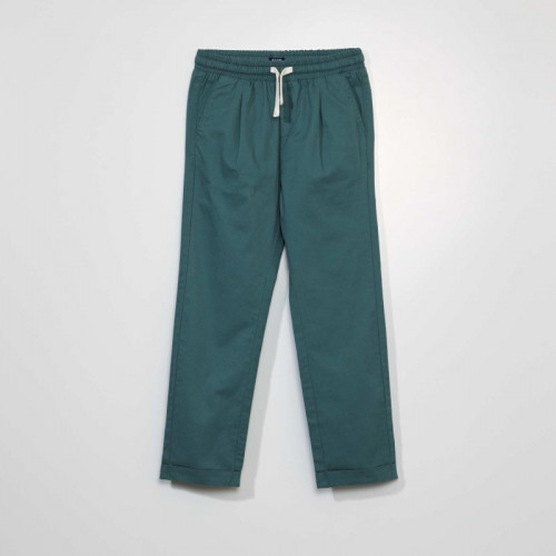 Pantalon jogger en twill - Vert