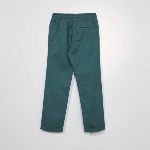 Pantalon jogger en twill - Vert