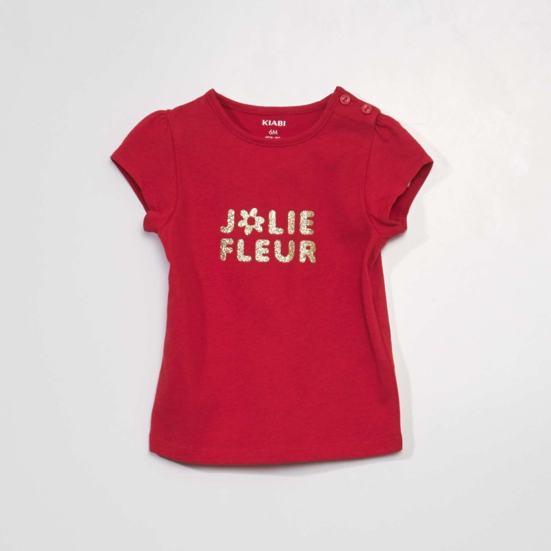 T-shirt imprimé - Rouge