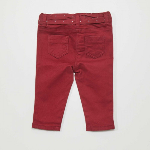 Pantalon slim - Rouge