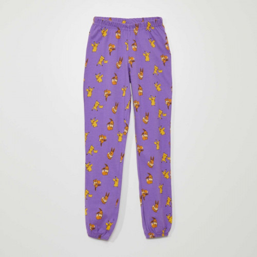 Ensemble pyjama T-shirt + pantalon 'Pokemon' - 2 pièces - Violet