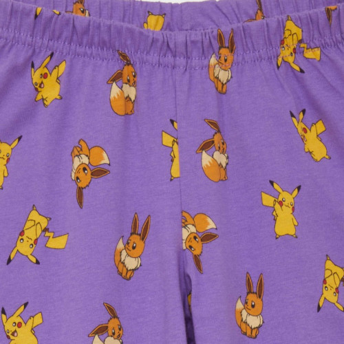 Ensemble pyjama T-shirt + pantalon 'Pokemon' - 2 pièces - Violet