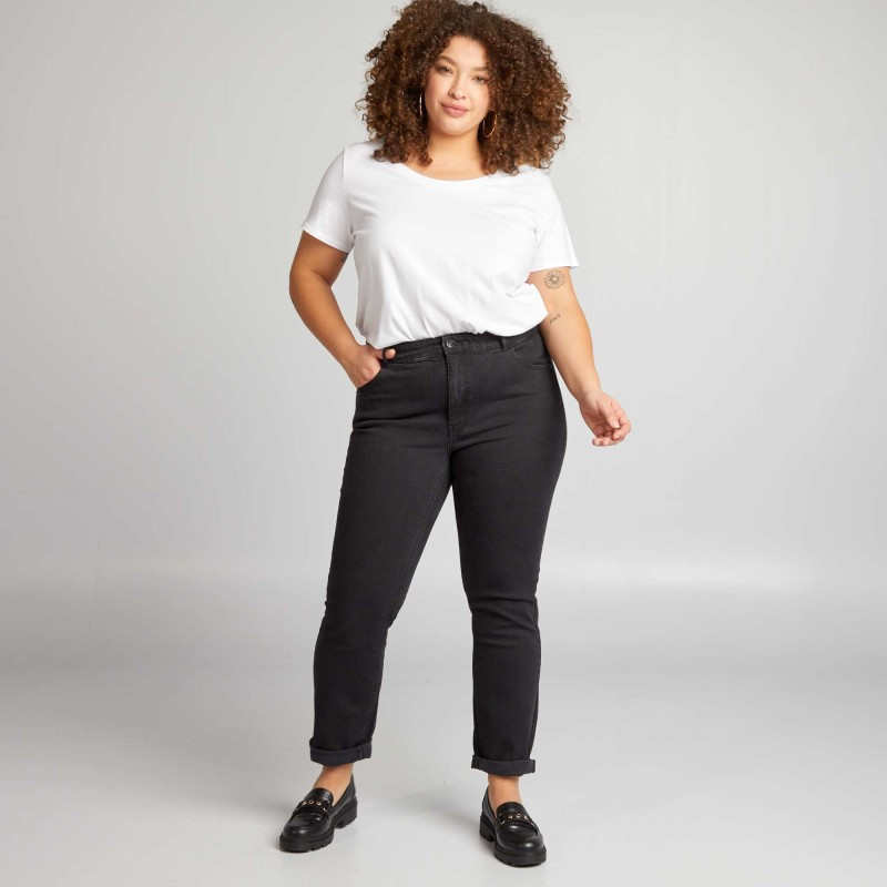 Jean regular 5 poches L30 - Noir