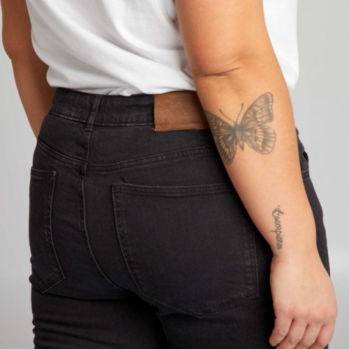 Jean regular 5 poches L30 - Noir