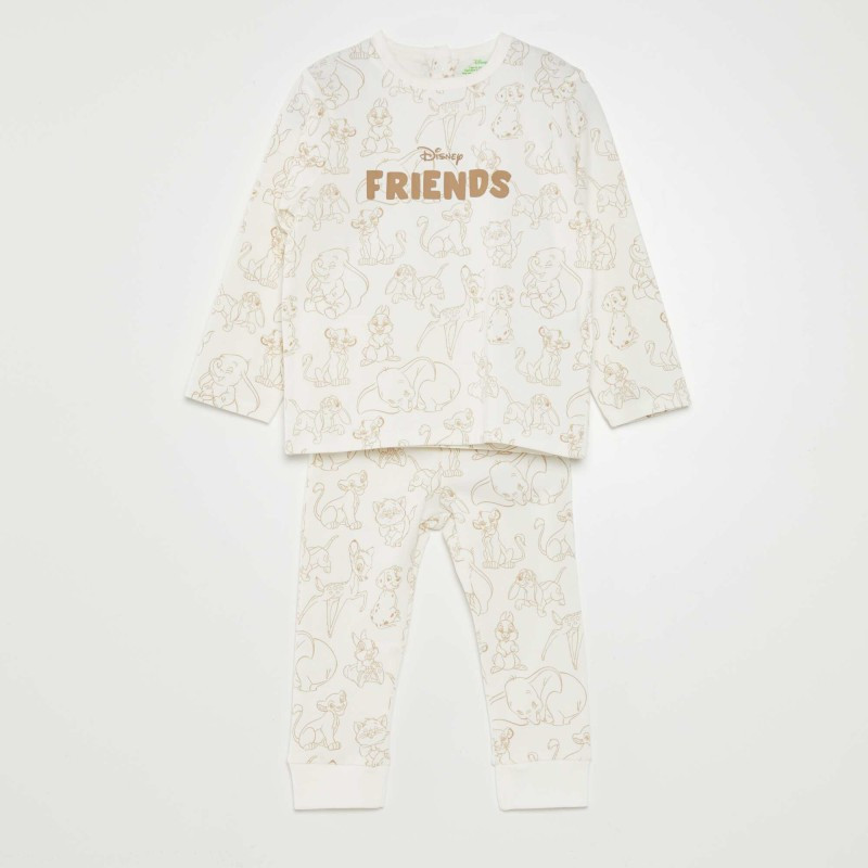 Ensemble pyjama t-shirt + pantalon 'Disney' - 2 pièces - Blanc