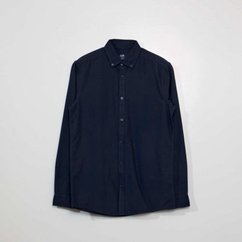 Chemise en coton oxford - Bleu