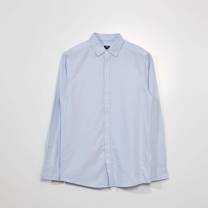 Chemise en coton oxford - Bleu