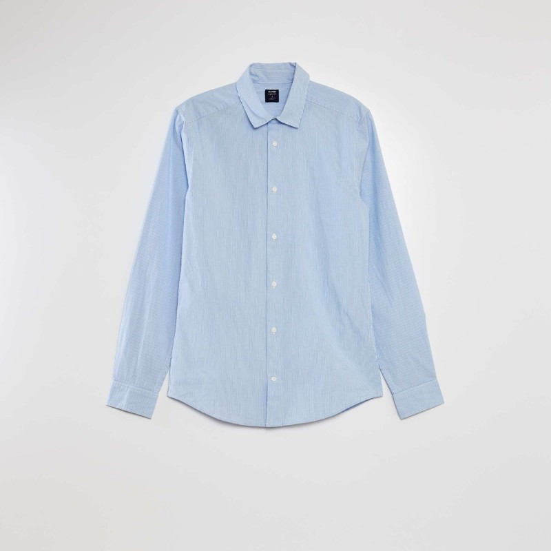 Chemise en coton - Bleu