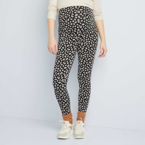 Legging long grossesse - Noir/blanc