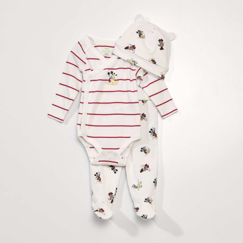 Ensemble 3 pièces - Body + legging + bonnet 'Minnie' - Mickey