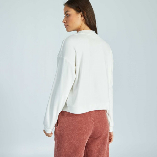 Sweat de nuit en polaire - Blanc