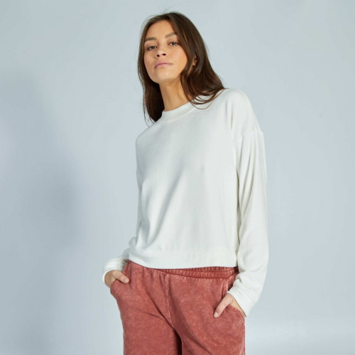 Sweat de nuit en polaire - Blanc