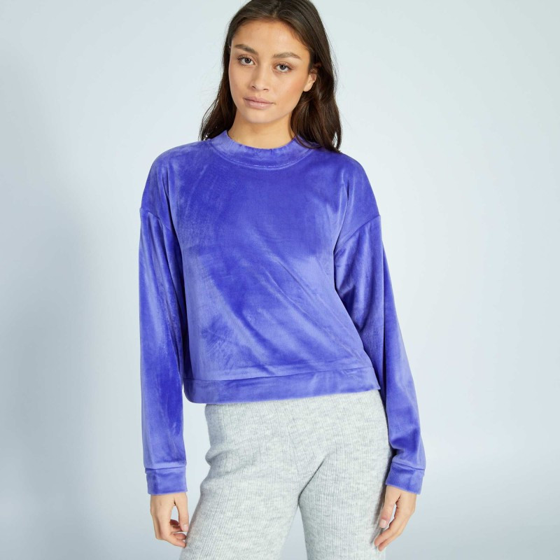 Sweat de nuit en polaire - Violet