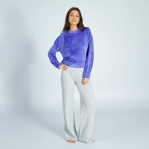 Sweat de nuit en polaire - Violet