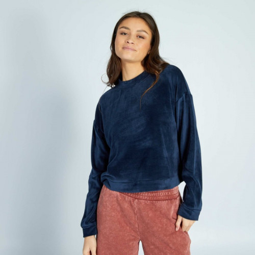 Sweat de nuit en polaire - Bleu marine