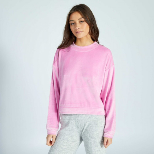 Sweat de nuit en polaire - Rose