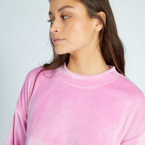 Sweat de nuit en polaire - Rose