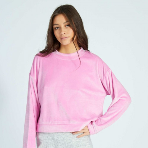 Sweat de nuit en polaire - Rose