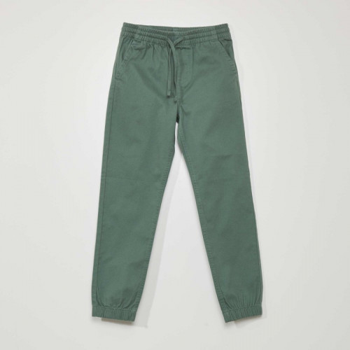 Pantalon jogger avec taille élastiquée - Vert