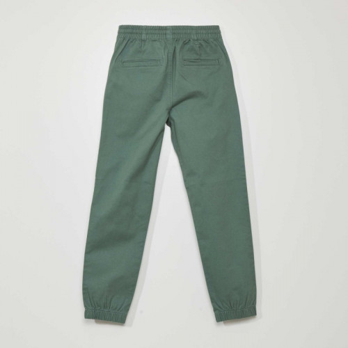 Pantalon jogger avec taille élastiquée - Vert