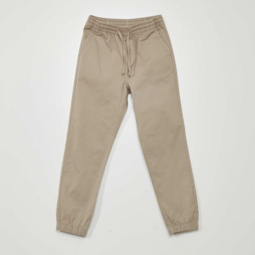 Pantalon jogger avec taille élastiquée - Gris