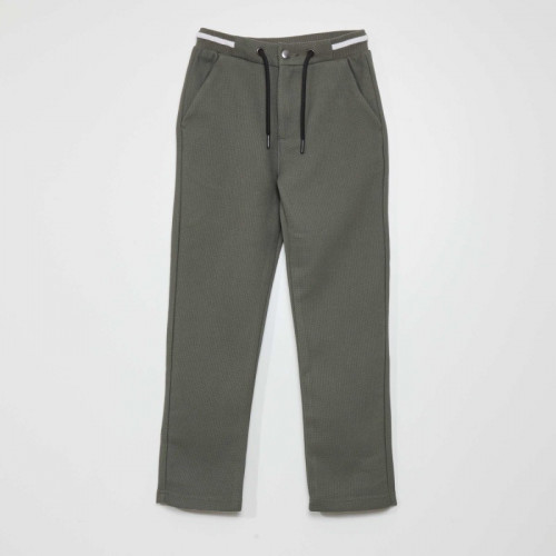 Pantalon de jogger façon tweed - Vert