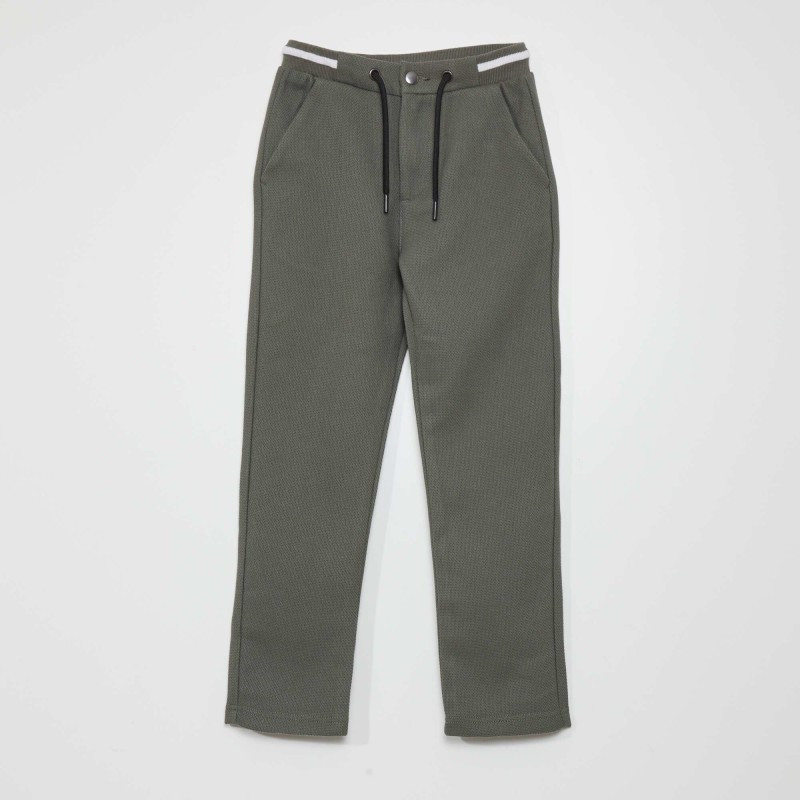 Pantalon de jogger façon tweed - Vert