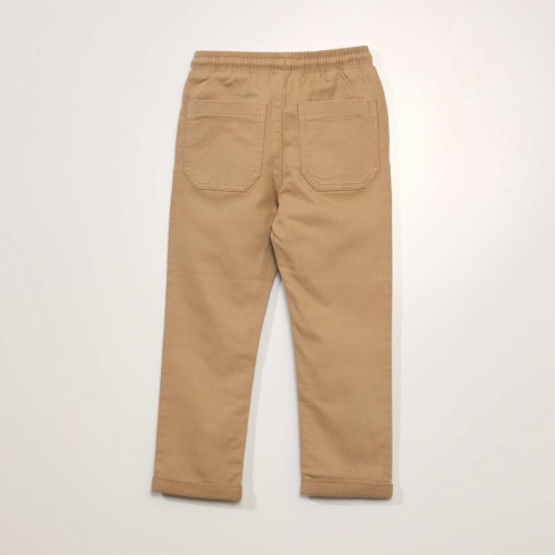 Pantalon chino esprit jogging - Beige